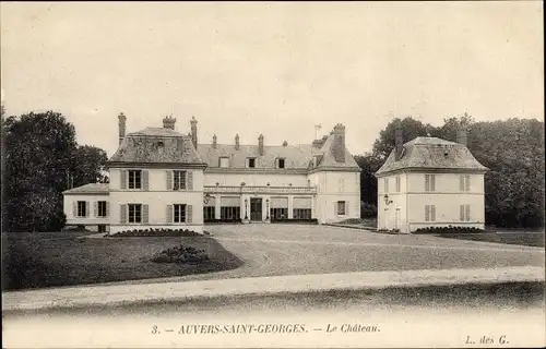 Ak Auvers Saint Georges Essonne, Le Chateau