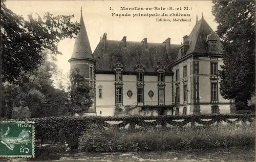 Ak Marolles en Brie Seine-et-Marne, Le Chateau