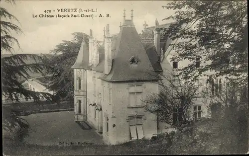 Ak Véretz Indre et Loire, Le Chateau