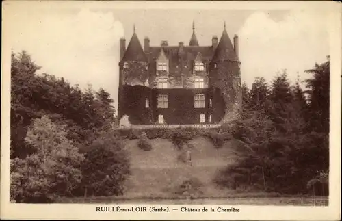 Ak Ruillé sur Loir Sarthe, Chateau de la Chemiere
