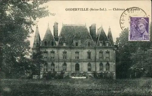 Ak Goderville Seine Maritime, Chateau de Cretot