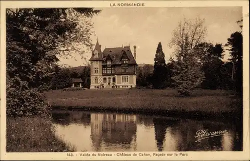Ak Cahan Orne, Le Chateau, Vallee du Noireau