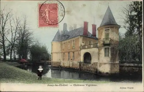 Ak Jouy le Châtel Seine et Marne, Chateau Vigneau