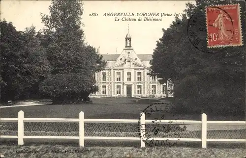 Ak Angerville l'Orcher Seine Maritime, Le Chateau de Blesimare