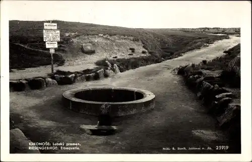 Ak Spindleruv Mlýn Spindlermühle Riesengebirge Region Königgrätz, Elbquelle