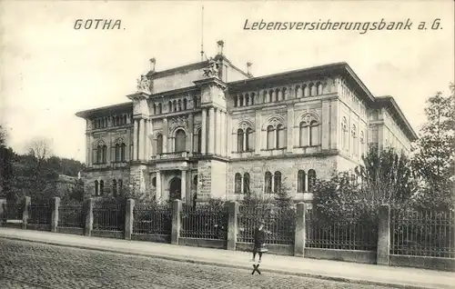 Ak Gotha in Thüringen, Lebensversicherungsbank a. G.