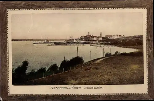 Passepartout Ak Mürwik Flensburg in Schleswig Holstein, Marine-Station