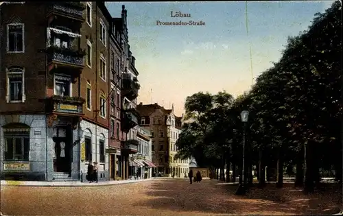 Ak Löbau in Sachsen, Promenadenstraße