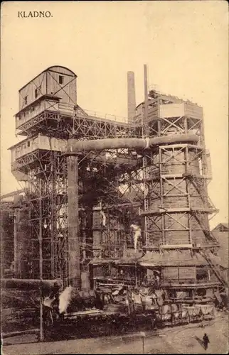 Ak Kladno Kladen Region Mittelböhmen, Poldina Hut, Eisenwerk Poldi Hütte