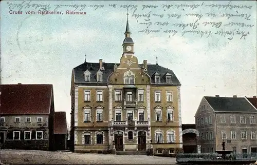 Ak Rabenau im Erzgebirge, Gruß vom Ratskeller