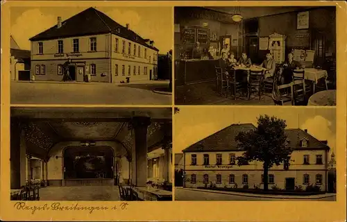 Ak Regis Breitingen Sachsen, Gasthof Friedrich, Teilansichten