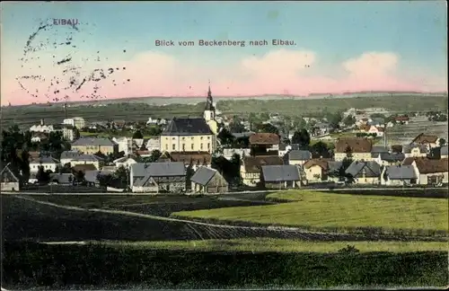 Ak Eibau Kottmar in der Oberlausitz, Blick vom Beckenberg über den Ort