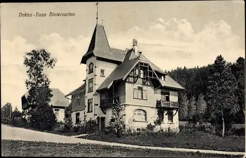 Ak Hinterzarten im Südschwarzwald, Doktorhaus, Außenansicht