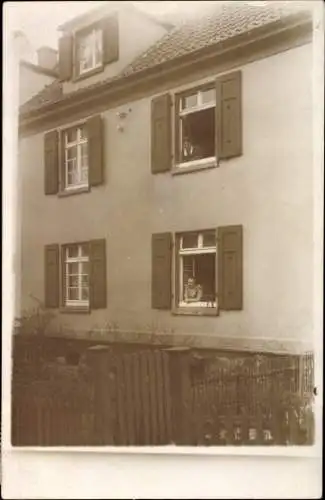 Foto Ak Steele Essen Nordrhein Westfalen, Wohnhaus mit Anwohnern