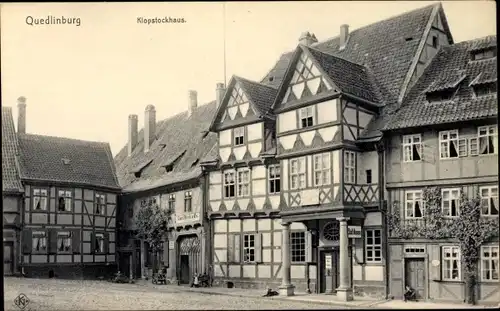 Ak Quedlinburg im Harz, Klopstockhaus