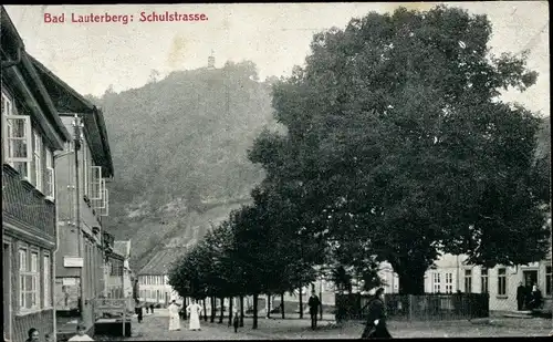 Ak Bad Lauterberg im Harz, Schulstraße, Straßenpartie