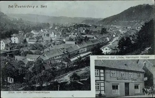 Ak Bad Lauterberg im Harz, Gasthaus zur Linde, Inh. Hermann Hoppe, Panorama