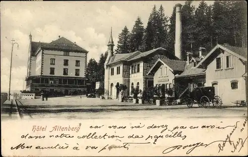 Ak Altenberg Elsass Haut Rhin, Hotel, Restauration