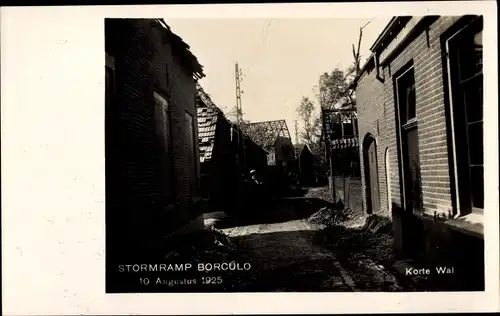 Ak Borculo Gelderland, Stormramp 10. August 1925, Korte Wal