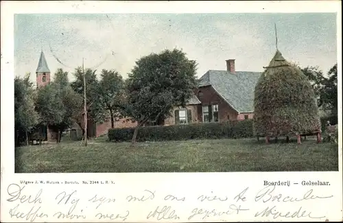 Ak Gelselaar Gelderland, Boerderij