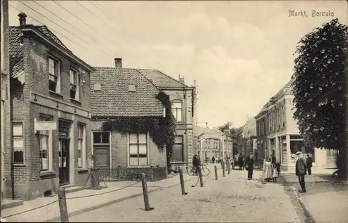 Ak Borculo Gelderland, Markt