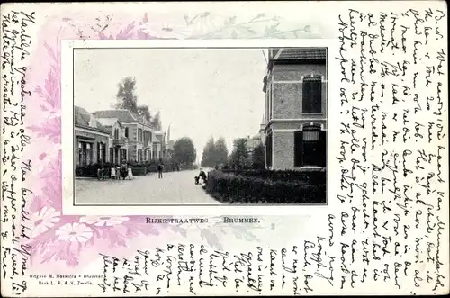 Passepartout Ak Eerbeek Brummen Gelderland Niederlande, Rijsstraatweg