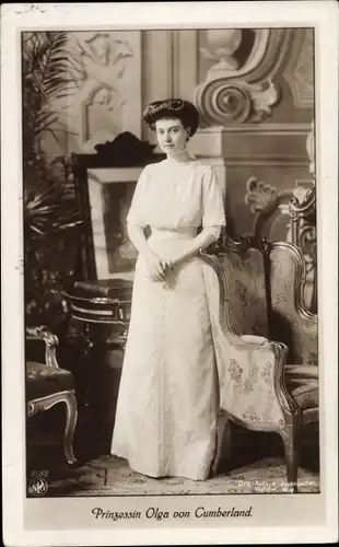 Ak Prinzessin Olga von Cumberland, Portrait
