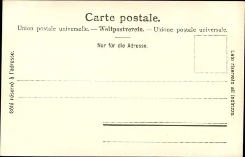 Passepartout Ak Disentis Kt. Graubünden, Medelserschlucht, Ortsblick, Vorder- u. Mittelrhein