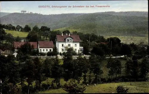 Ak Kandern im Schwarzwald Baden, Erholungsheim