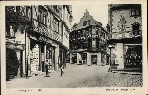 Ak Limburg an der Lahn, Partie am Kornmarkt