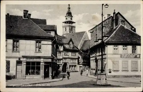 Ak Bad Langensalza in Thüringen, Erfurter Straße