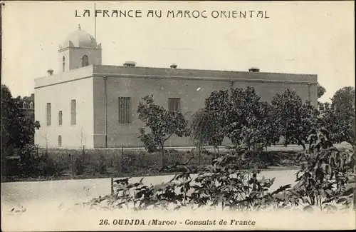 Ak Oudjda Oujda Marokko, Consulat de France