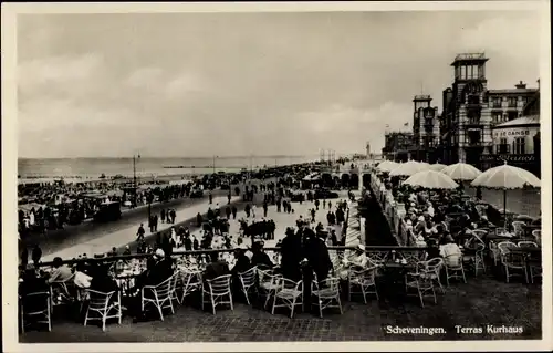 Ak Scheveningen Den Haag Südholland, Terras Kurhaus