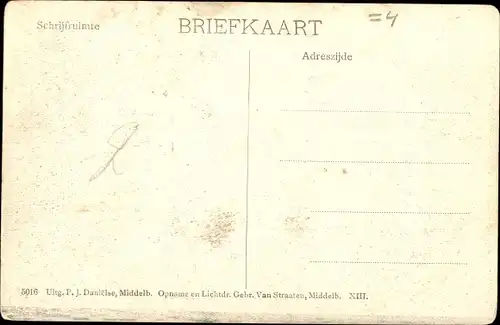 Ak Oud Vossemeer Zeeland Niederlande, Ramp 13 Maart 1906