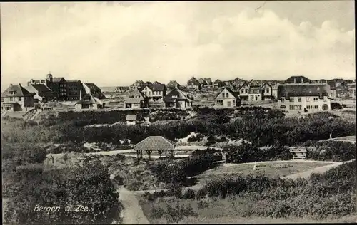 Ak Bergen aan Zee Nordholland Niederlande, Ortsansicht