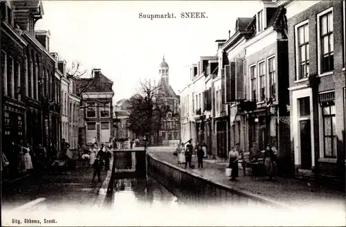 Ak Sneek Friesland Niederlande, Suupmarkt