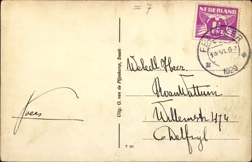 Ak Sneek Súdwest Fryslân Friesland, Wip, Westerhof