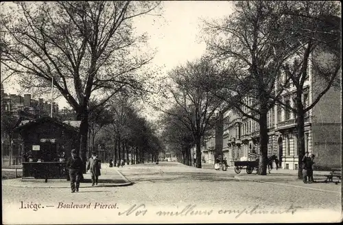 Ak Liège Lüttich Wallonien, Boulevard Piercot