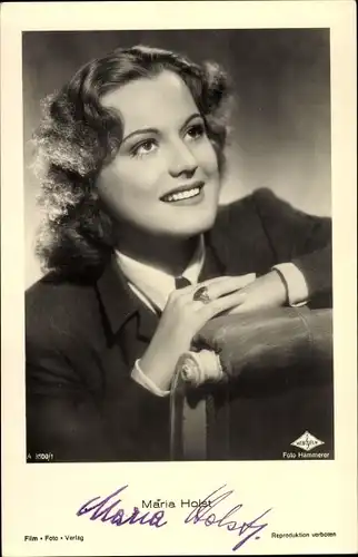 Ak Schauspielerin Maria Holst, Portrait