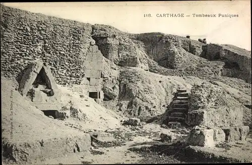 Ak Carthage Karthago Tunesien, Tombeaux puniques