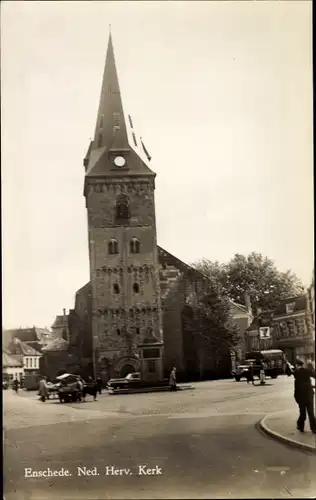 Ak Enschede Overijssel Niederlande, Ned. Herv. Kerk