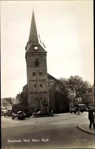 Ak Enschede Overijssel Niederlande, Ned. Herv. Kerk