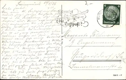 Ak Świnoujście Swinemünde Pommern, Strand, Promenade, Hotels