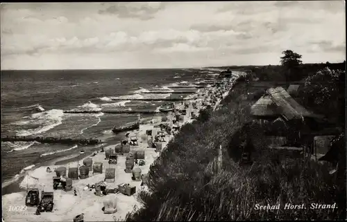 Ak Niechorze Seebad Horst Pommern, Strand