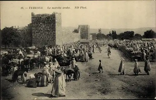 Ak Tebessa Algerien, Le marché arabe