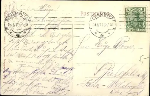 Ak Chemnitz in Sachsen, Totalansicht von der Stadt