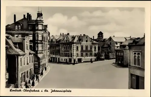 Ak Limbach Oberfrohna in Sachsen, Johannisplatz