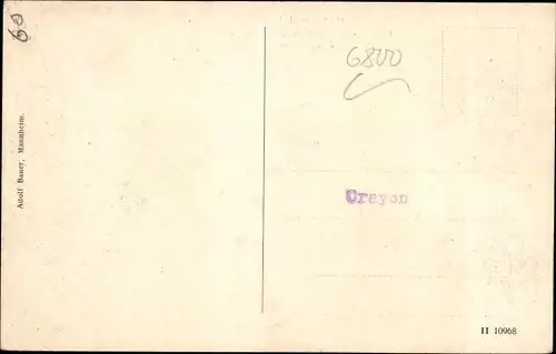 Ak Mannheim in Baden, Friedrichspark mit Sternwarte und Jesuitenkirche