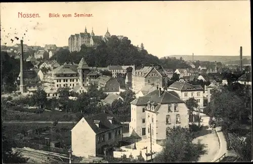 Ak Nossen in Sachsen, Panorama vom Seminar gesehen