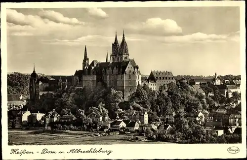 Ak Meißen in Sachsen, Schloss Albrechtsburg, Dom, Panorama